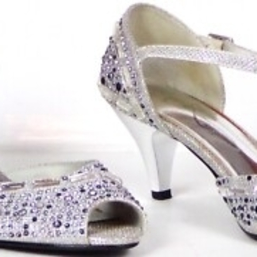 Sparkling Silver Women's Heels